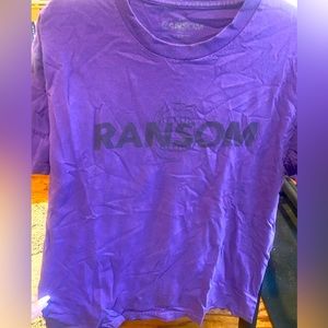 Ransom L Streetwear Tee Purple